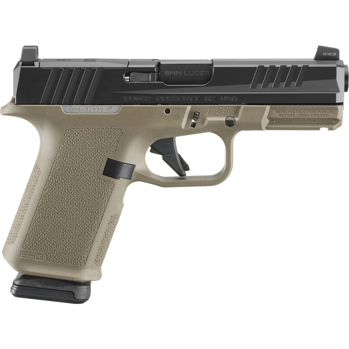 RUGER RXM FDE FRAME 9MM, 15RD X 2