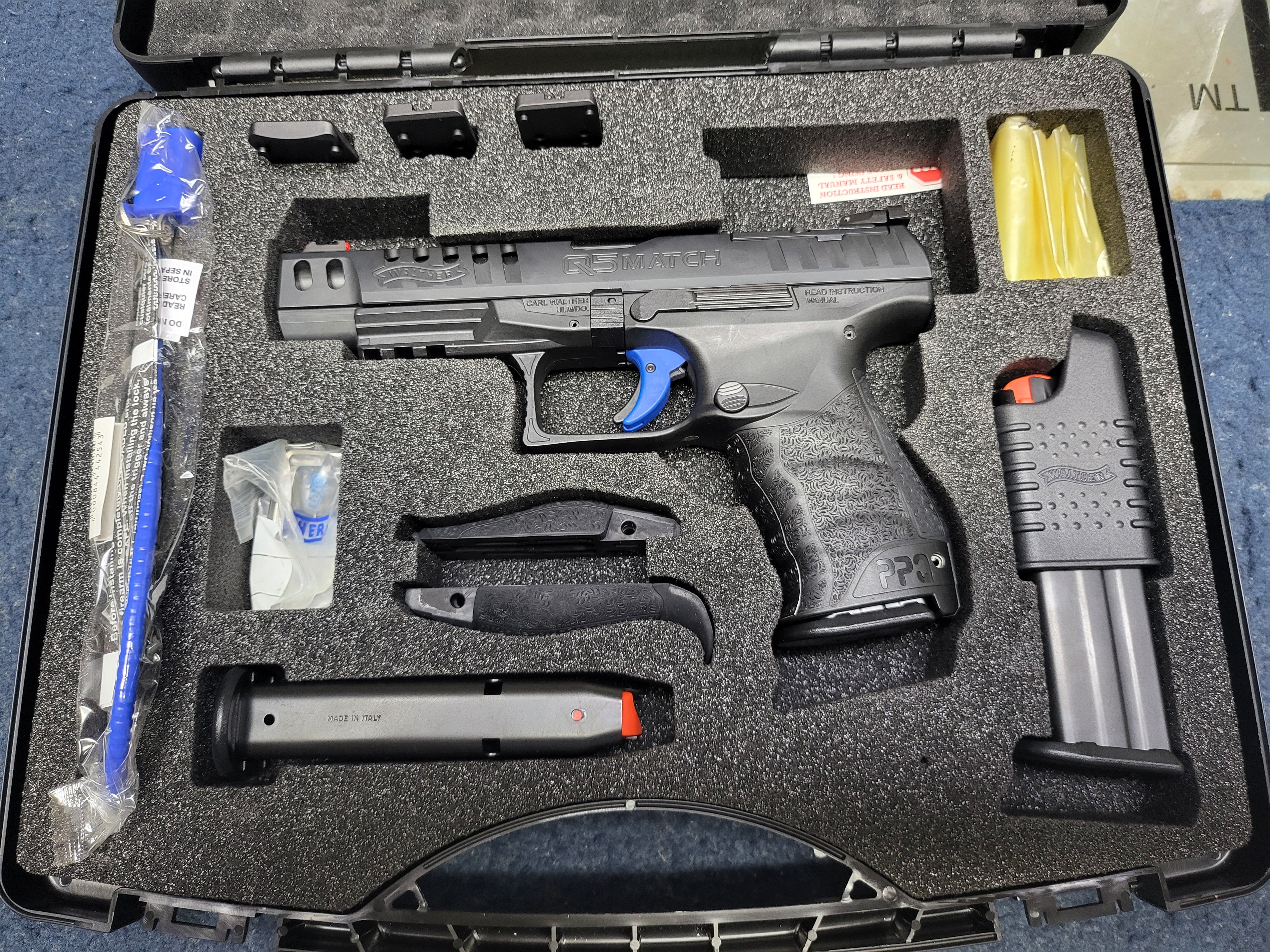 Walther PPQ Q5 Match Como Nueva, 9mm