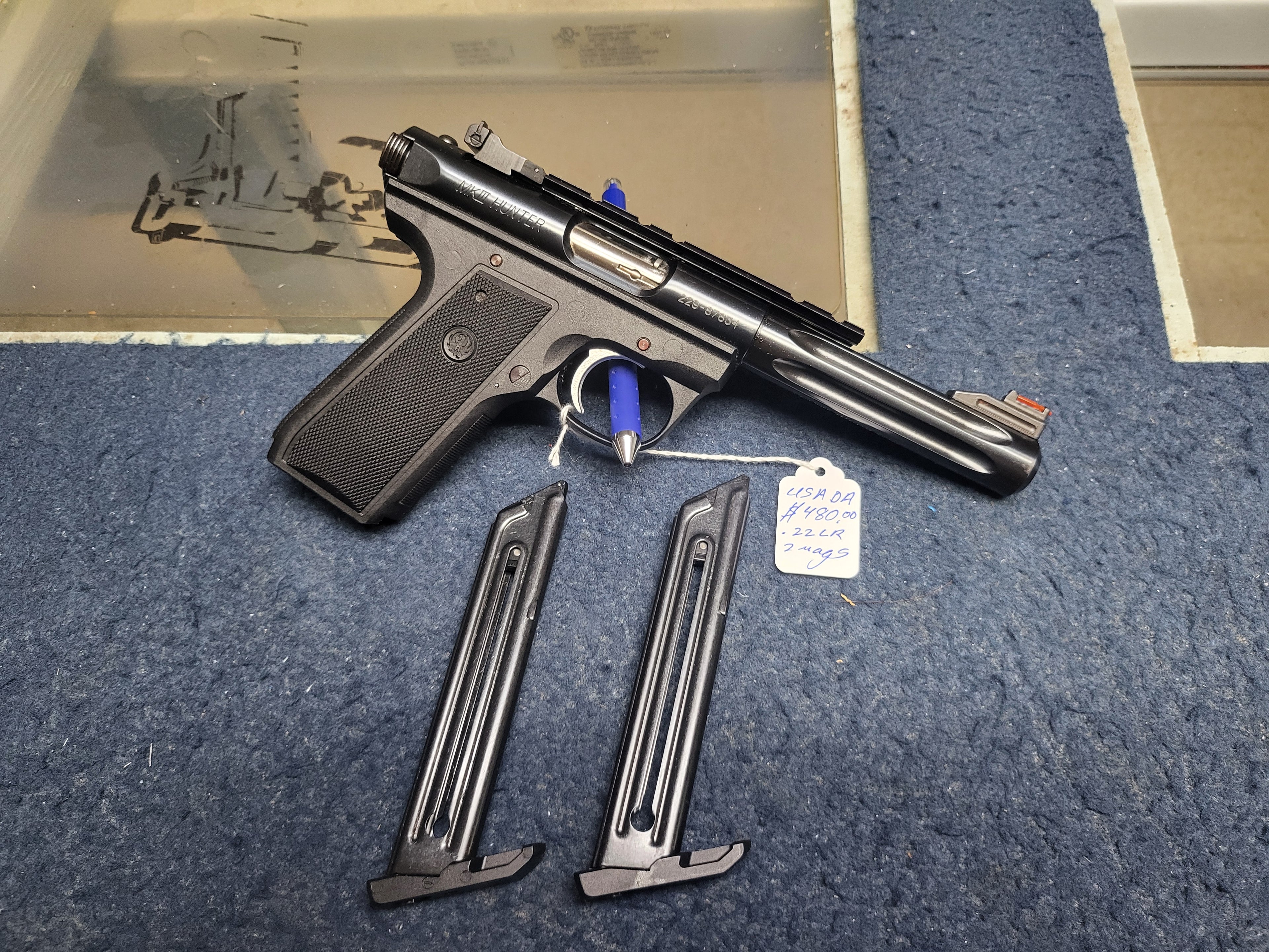 RUGER 22/45 MARK III HUNTER 5.5", .22LR 10RD X 2
