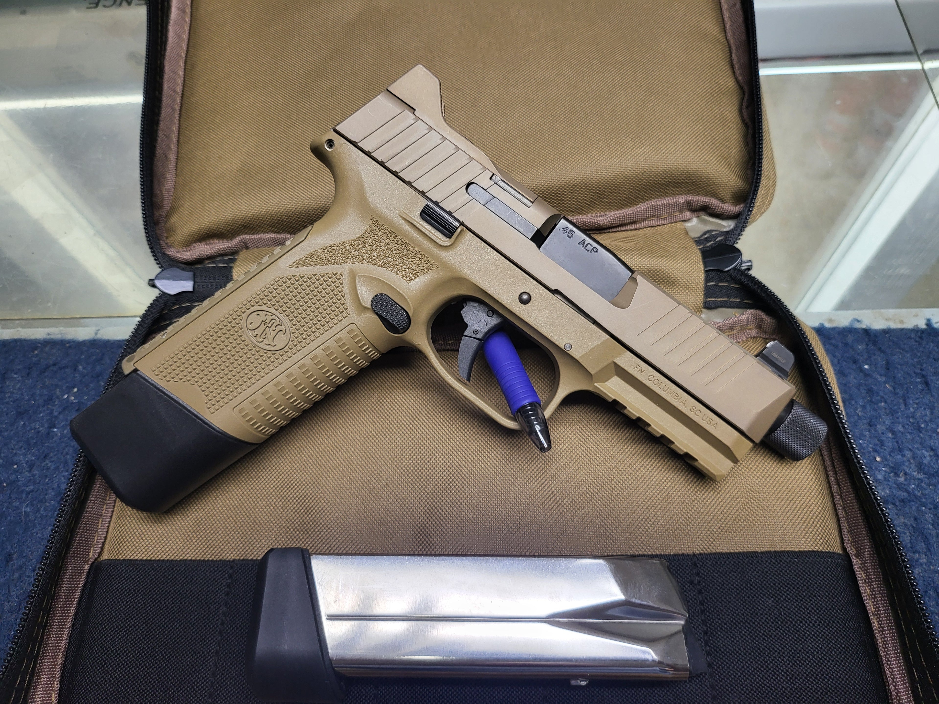 FN 545 MRD FDE .45ACP, 18 +1 Y 15 +1